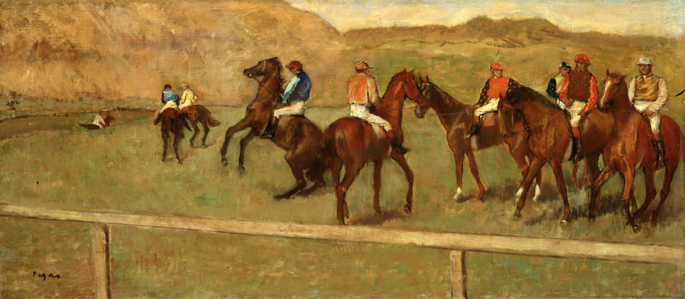 Из собрания Бюрле. Эдгар Дега. «Перед забегом», 1882–1884