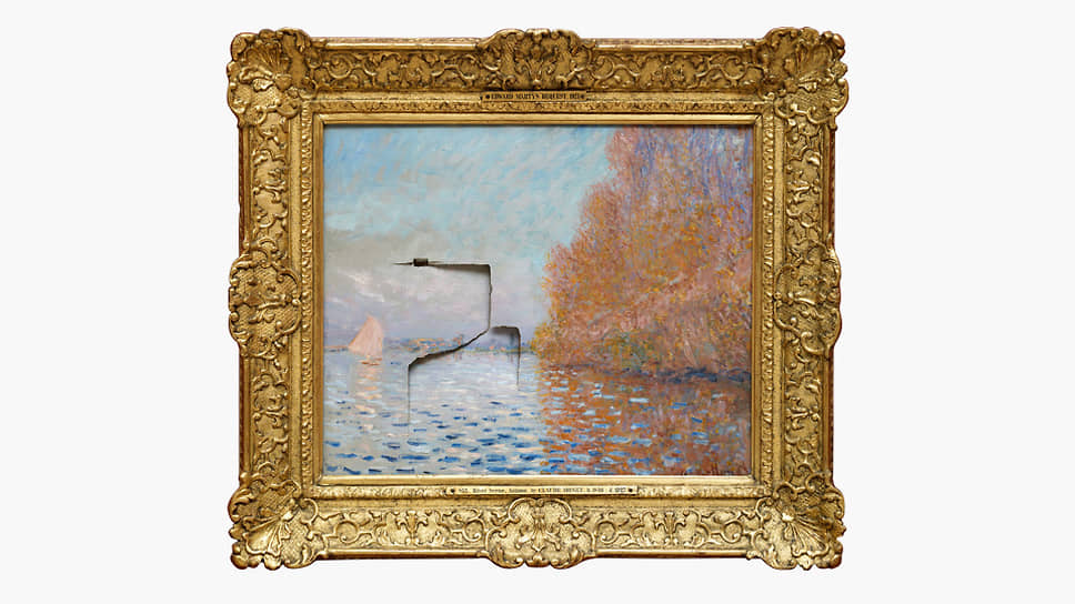 В июне 2012 года Эндрю Шеннон пробил кулаком дыру в картине Клода Моне «Парусник в бухте Аржантей». Реставрация полотна продолжалась 18 месяцев. Картина вернулась на свое место 1 июля 2014 года