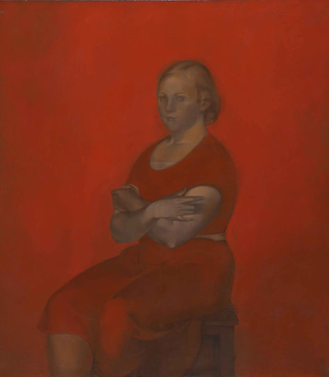Соломон Никритин. «Портрет девушки в красном», 1935