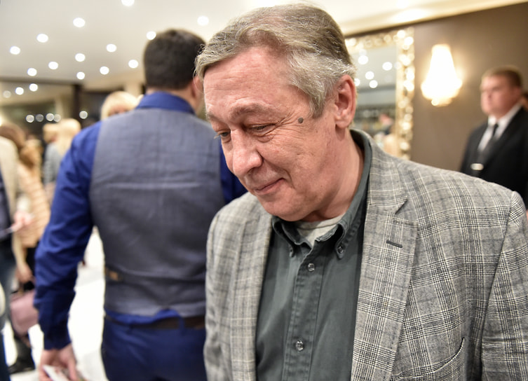 Актер Михаил Ефремов на открытии нового Московского театра мюзикла на Пушкинской площади в Москве