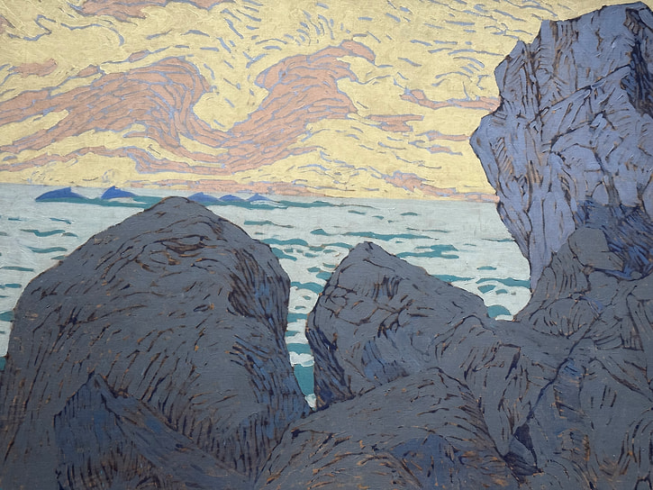 Константин Коровин и Николай Клодт. «Киты (Скалы на берегу моря)», 1899