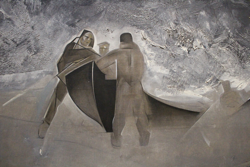Израиль Лизак. «В бурю», фрагмент, 1934