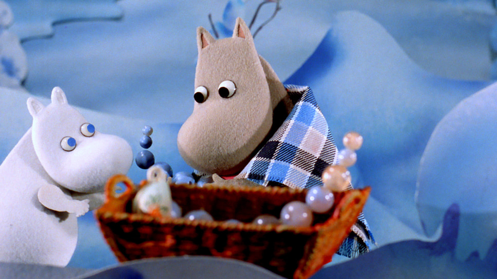 Кадр из мультфильма «Муми-тролли и зимняя сказка», режиссеры	Ира Карпелан и Якуб Вронски, 2017