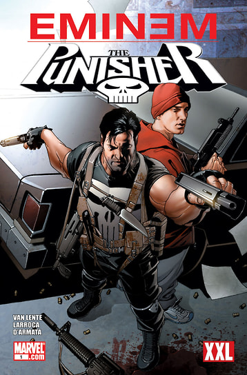 Страница комикса «Eminem / The Punisher»