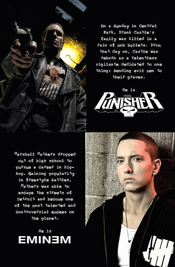 Обложка комикса «Eminem / The Punisher»