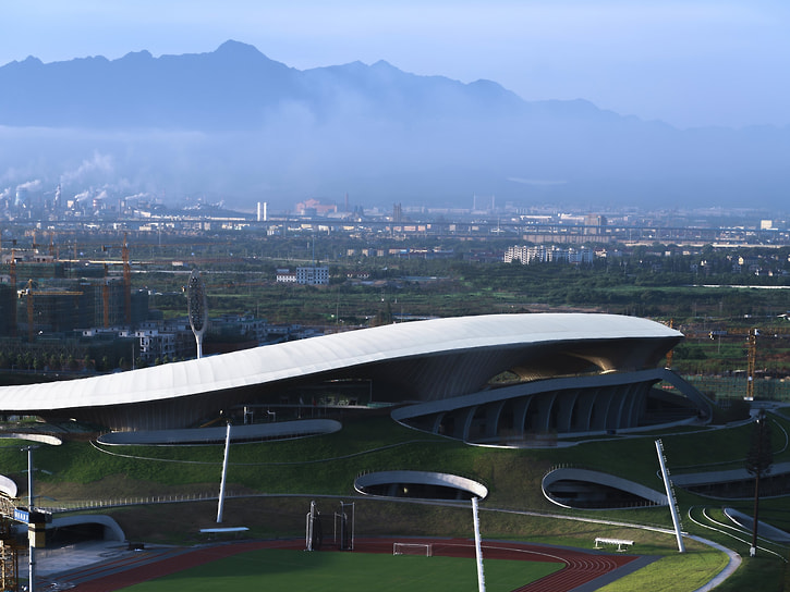 Спортивный стадион Quzhou Stadium в китайском Цюйчжоу