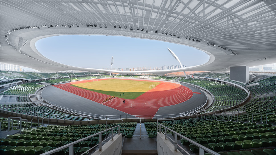 Спортивный стадион Quzhou Stadium в китайском Цюйчжоу