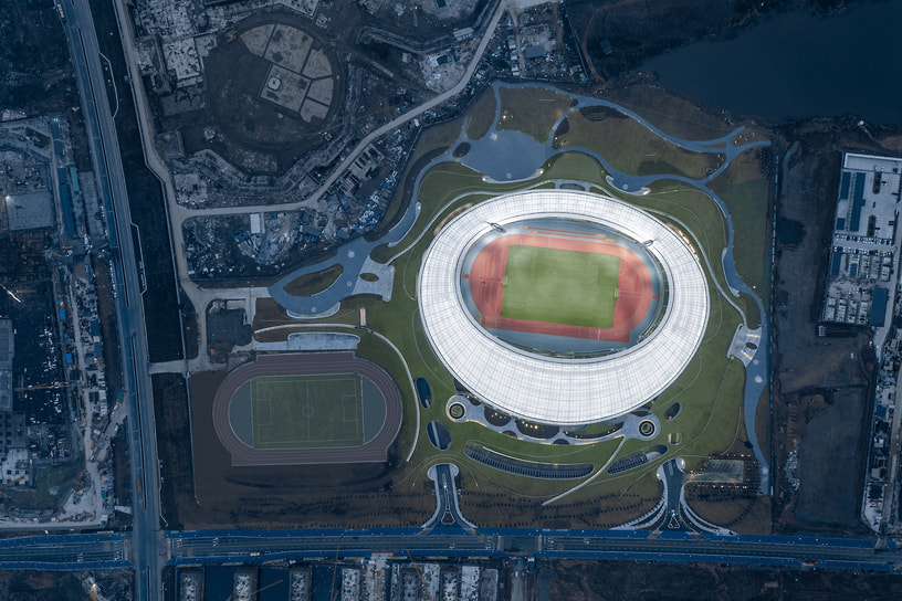 Спортивный стадион Quzhou Stadium в китайском Цюйчжоу