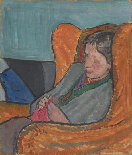 Ванесса Белл. «Портрет Вирджинии Вулф», 1912