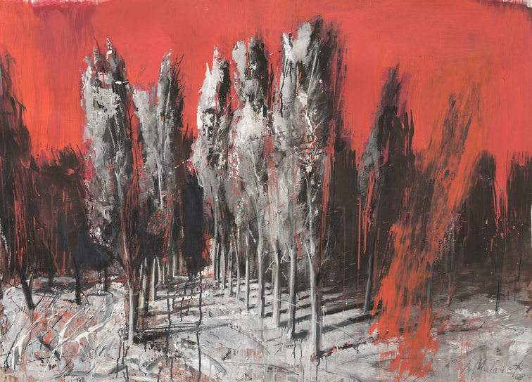 Владимир Мигачев. «Пейзаж с красным небом», 2008