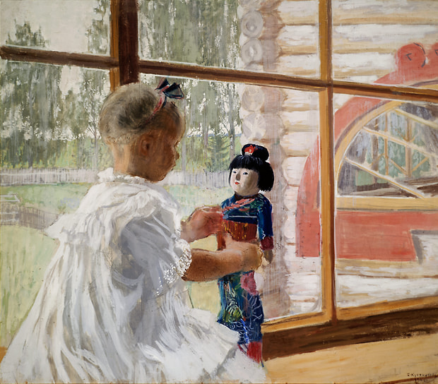Борис Кустодиев. «Японская кукла», 1908