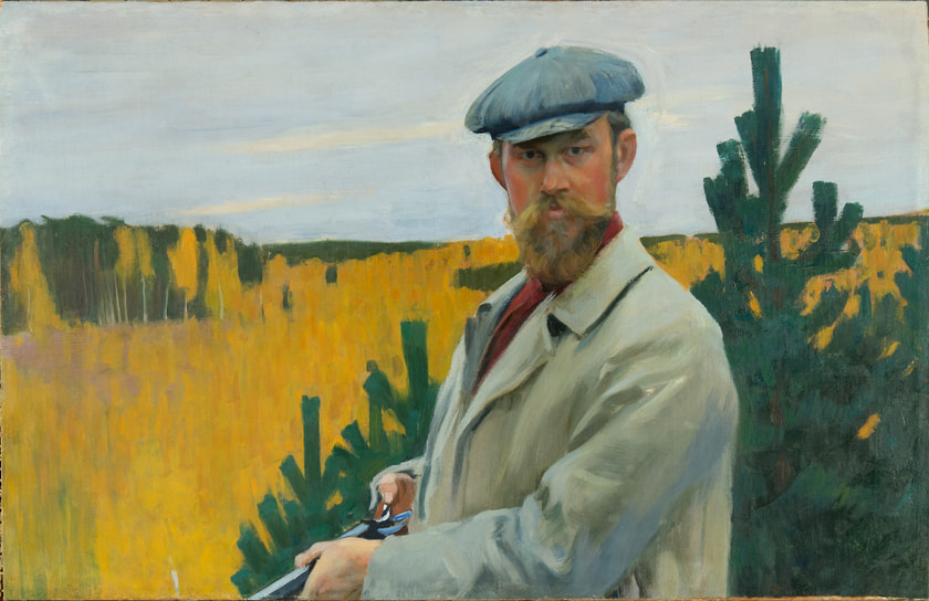 Борис Кустодиев. «Автопортрет (На охоте)», 1905
