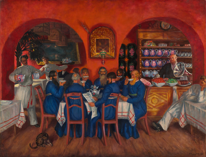 Борис Кустодиев. «Московский трактир», 1916