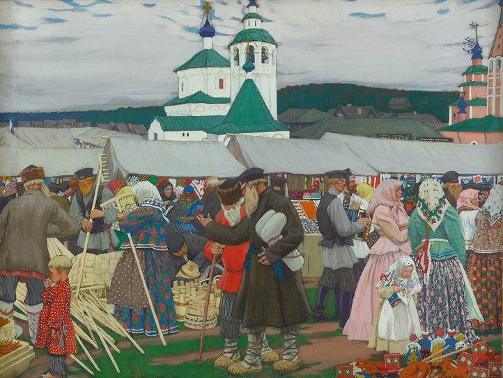 Борис Кустодиев. «Ярмарка», 1906