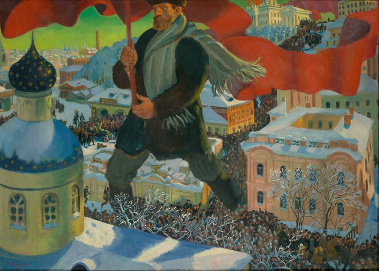 Борис Кустодиев. «Большевик», 1920