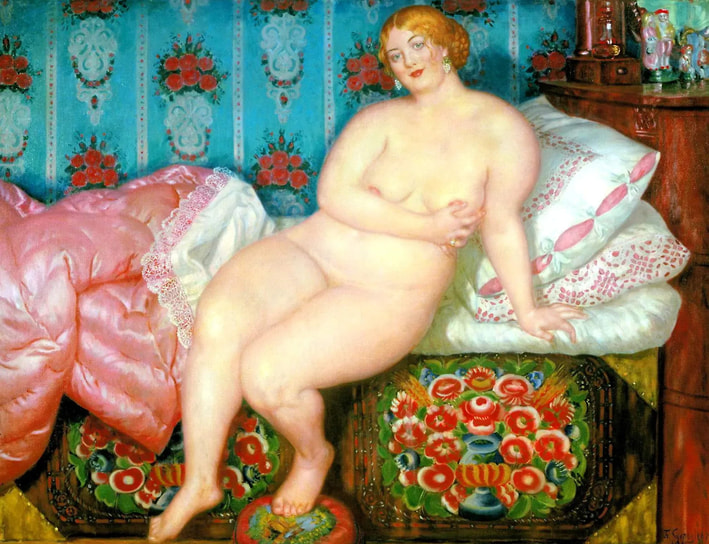 Борис Кустодиев. «Красавица», 1915