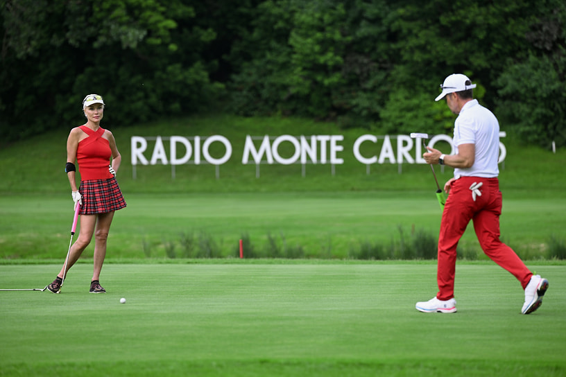 Мастер-класс по игре в гольф на турнире Radio Monte Carlo Golf Cup