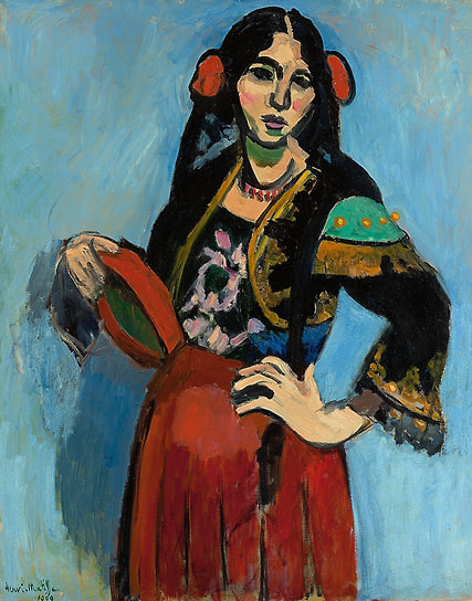 Анри Матисс. «Испанка с бубном», 1909