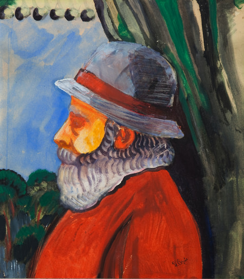 Илларион Скуйе. «Старик в синей шляпе», 1912–1913