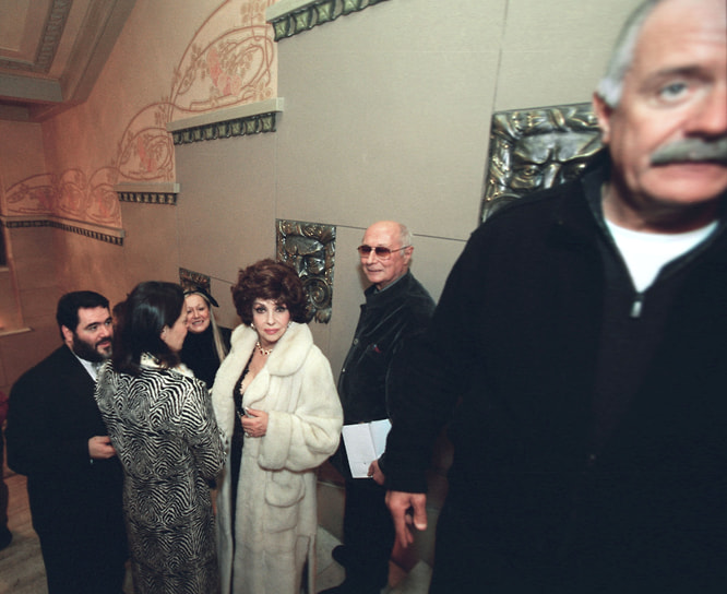 С режиссером Никитой Михалковым (справа) на приеме в честь 50-летия дирижера Юрия Башмета в Москве, 2003 год