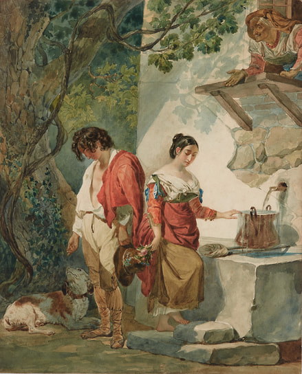 Карл Брюллов. «Прерванное свидание», 1827
