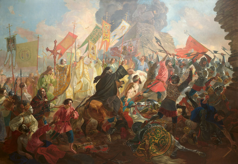 Карл Брюллов. «Осада Пскова польским королем Стефаном Баторием в 1581 году», 1839–1845