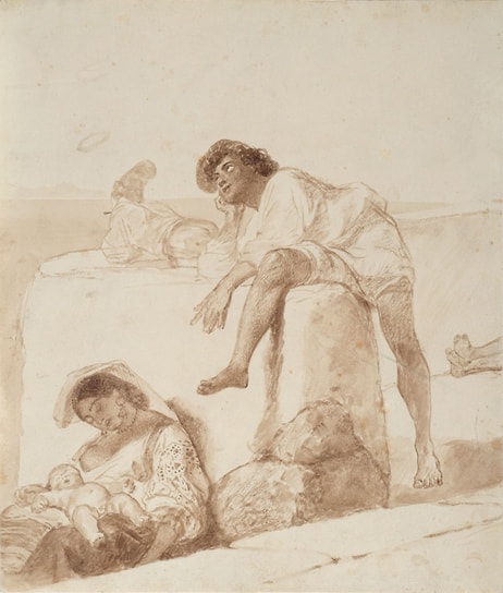Карл Брюллов. «В полдень» из серии «Лаццарони на берегу моря», 1852