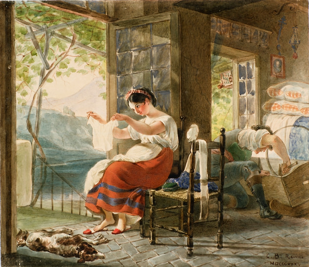 Карл Брюллов. «Семейная сцена в Италии», 1830