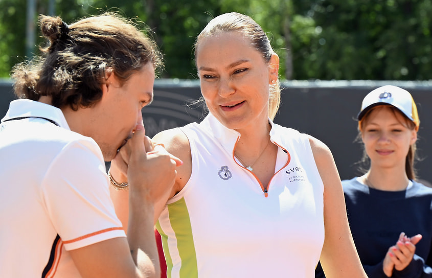 Теннисистка Надежда Петрова на турнире по теннису Bosco Tennis Cup 2025 в Лужниках