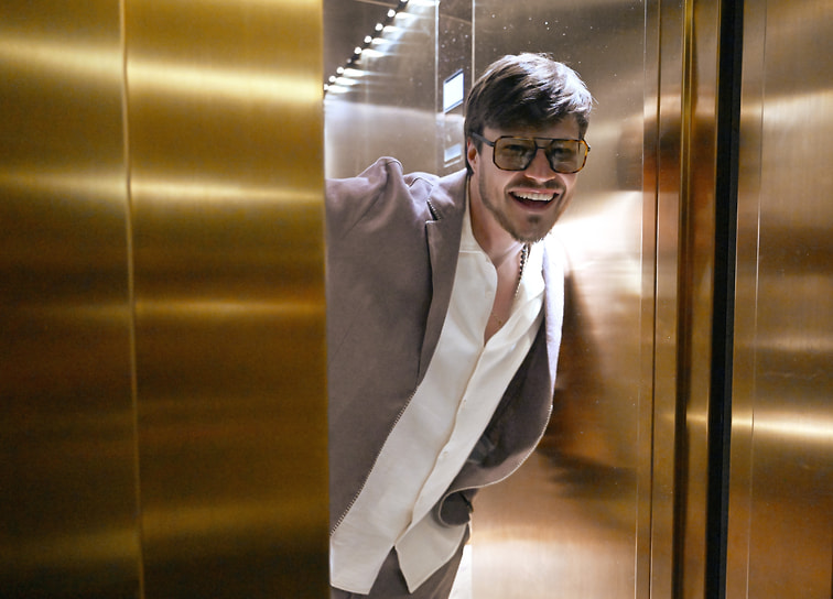 Актер Олег Гаас на закрытии IX фестиваля нового российского кино «Горький Fest» в Нижегородском театре драмы