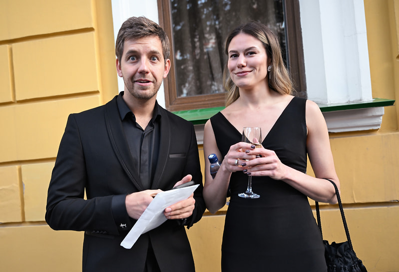 Кинокритик Егор Москвитин с супругой Юлией на закрытии IX фестиваля нового российского кино «Горький Fest» в Нижегородском театре драмы