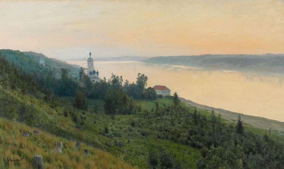 Исаак Левитан. «Вечер. Золотой Плёс», 1889