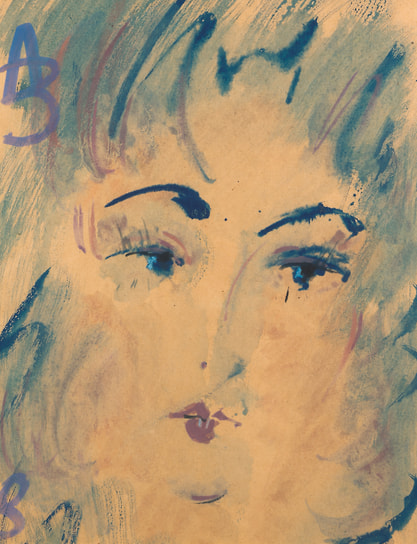 Анатолий Зверев. «Портрет матери»,1956