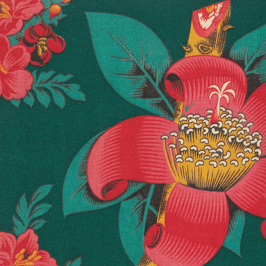 Ситец из коллекции тканей Музея ивановского ситца