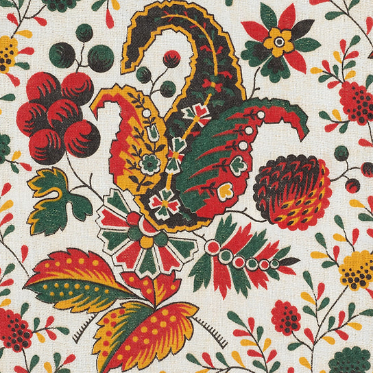 Ситец из коллекции тканей Музея ивановского ситца