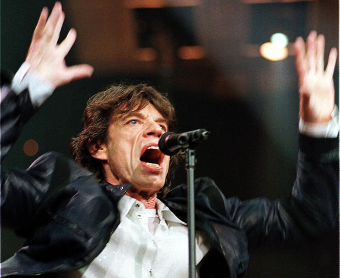 Во время концерта The Rolling Stones в Окленде (США), 1999 год