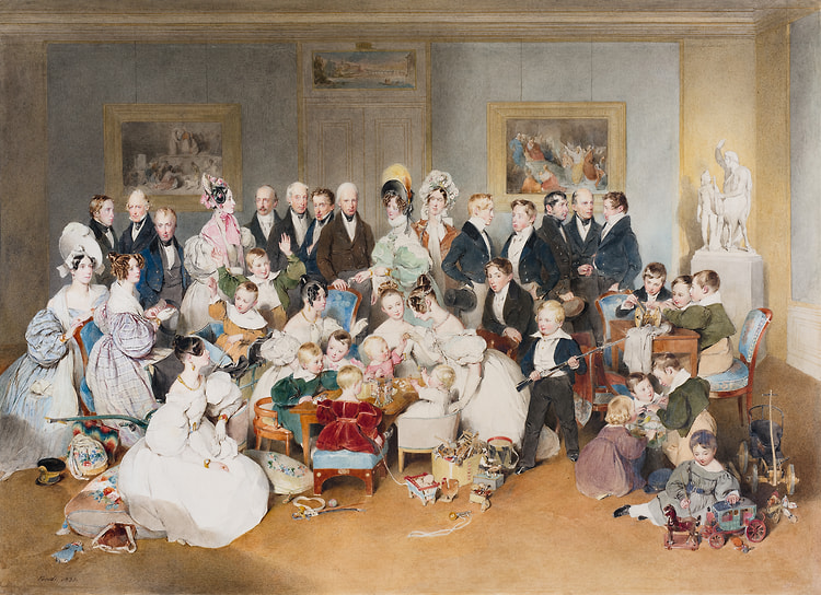 Петер Фенди. «Собрание австрийской императорской семьи осенью 1834 года», 1835