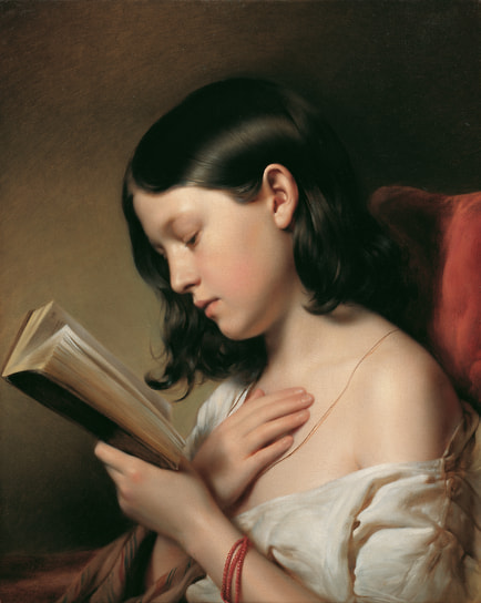 Франц Эйбл. «Читающая девочка», 1850