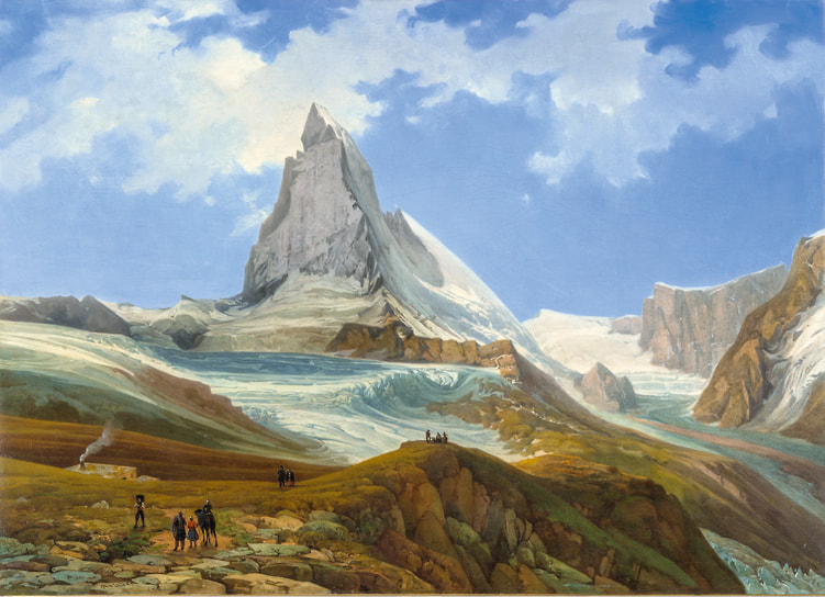 Томас Эндер. «Маттерхорн, вид с горы Горнерграт», 1854