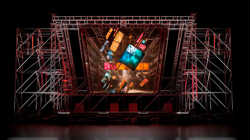 Концепт сцены «Квадрат звука» от Radugadesign