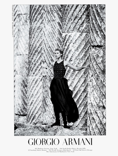 Рекламная кампания Giorgio Armani SS 1994