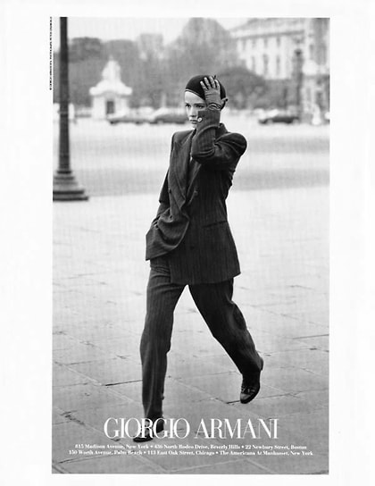 Рекламная кампания Giorgio Armani SS 1994