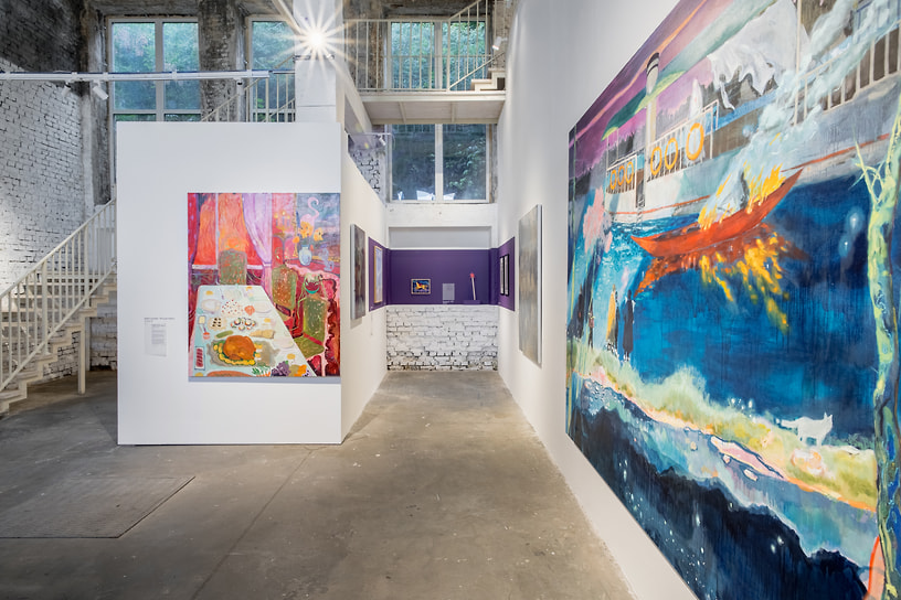 Экспозиция выставки «Пурпурные рукава» в центре современного искусства «Терминал А» в Нижнем Новгороде