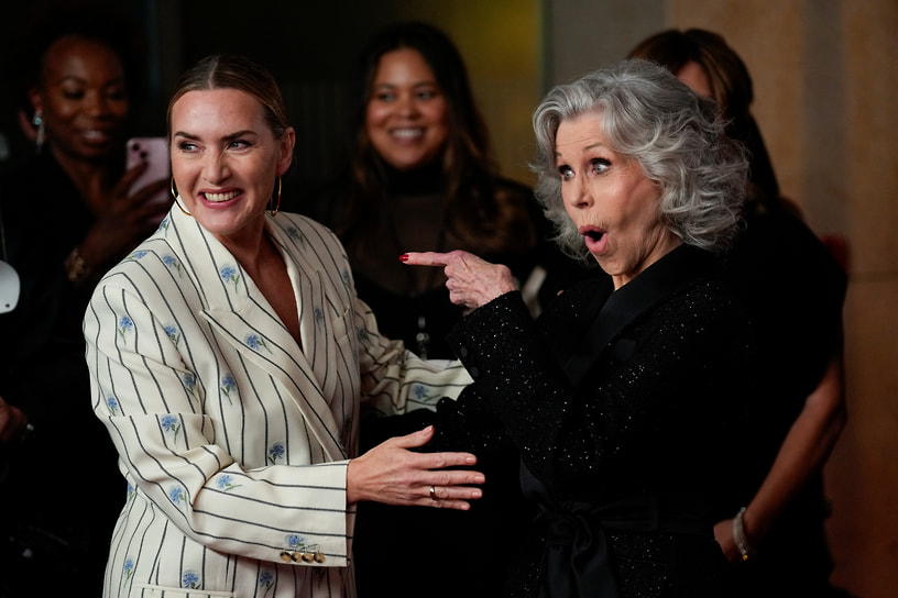С актрисой Джейн Фонда на благотворительном мероприятии в Калифорнии, 2024 год