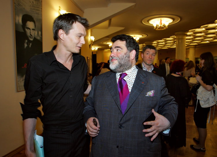 С главой компании Bosco di Ciliegi в России Михаилом Куснировичем на фестивале искусства «Черешневый лес», 2010 год 