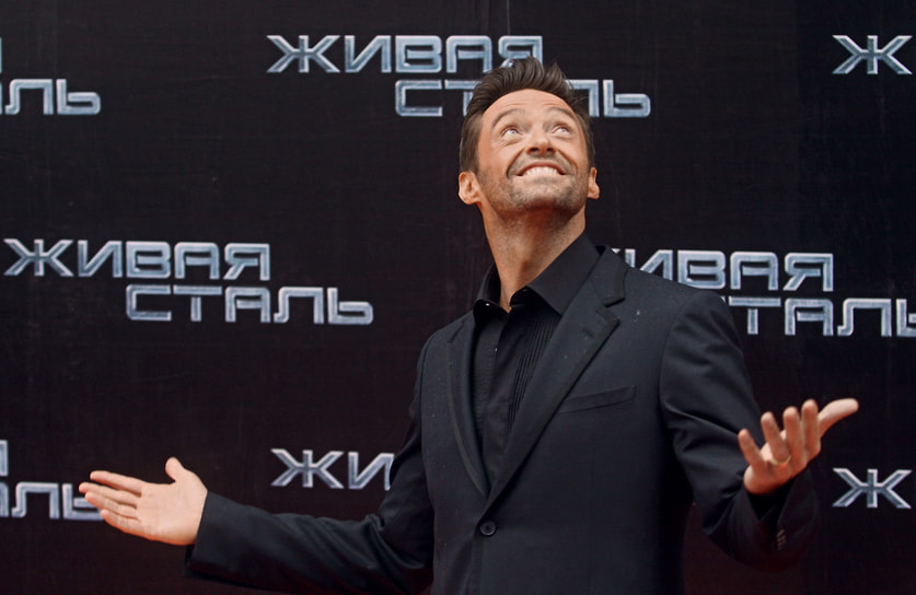 На премьере фильма «Живая сталь» в кинотеатре «Октябрь» в Москве, 2011 год