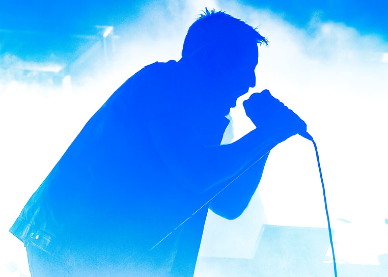 Трент Резнор из Nine Inch Nails на фестивале Shaky Knees в Атланте, 2022