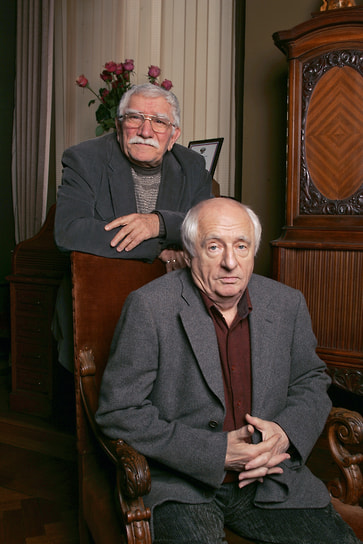 С актером Арменом Джигарханяном во время интервью, 2006 год