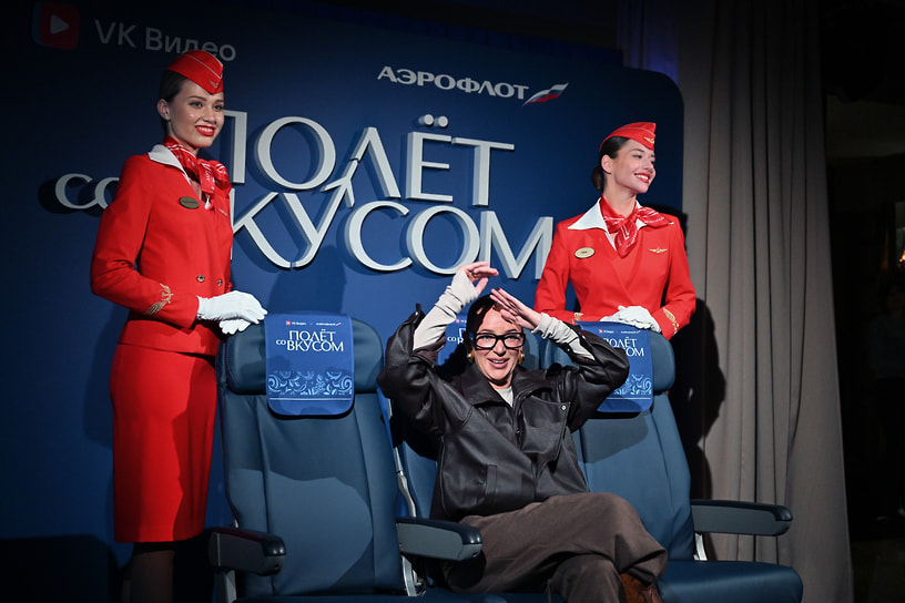 Актриса Карина Мурашкина на премьере гастрономического шоу «Полет со вкусом»