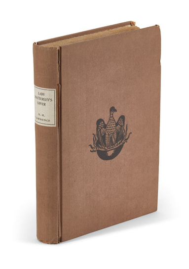 Роман Дэвида Лоуренса «Любовник леди Чаттерлей», впервые изданный частным образом во Флоренции в 1928 году типографией Tipografia Giuntina